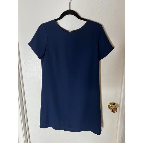 Lulus Navy Blue Dress Made in the USA Short Sleeve Size Small - Picture 1 of 4